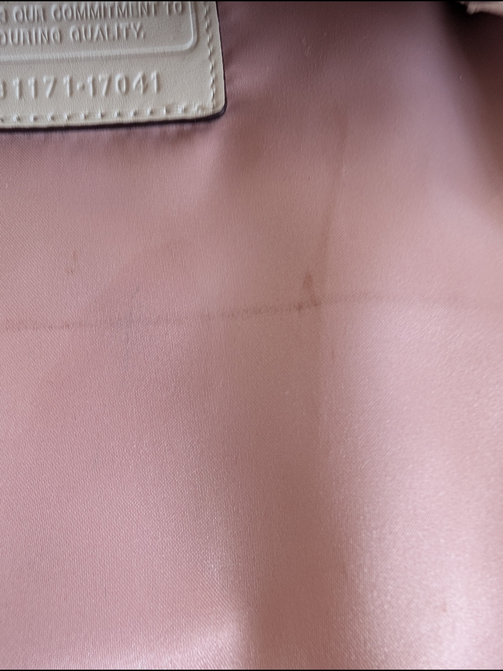 Coach Audrey Op Art Ivory Leather Tote with Signature Perforated Logo - Picture 12 of 13
